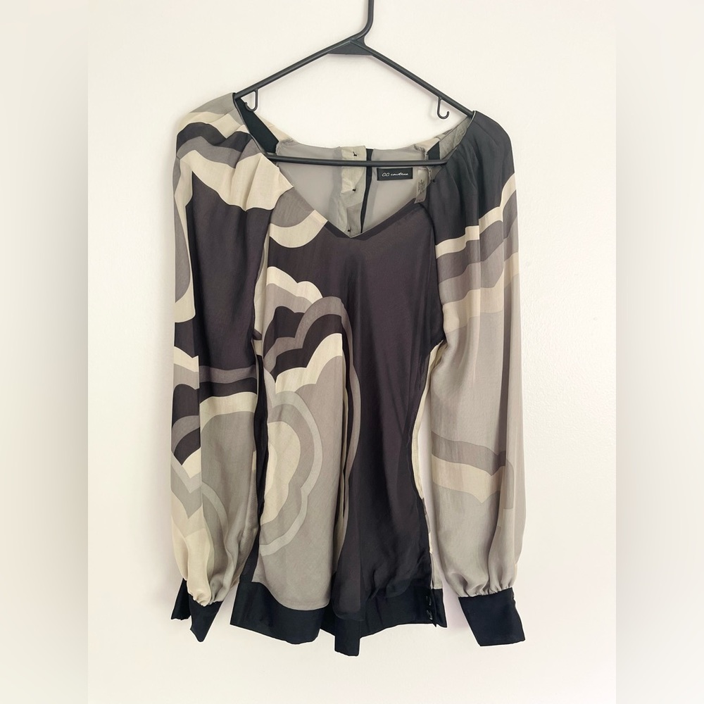 C.C. Couture silk blouse.